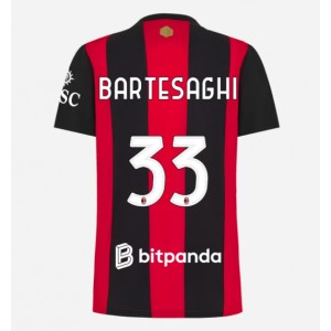 AC Milan Davide Bartesaghi #33 Jalkapallovaatteet Naisten Kotipaita 2026-27 Lyhythihainen